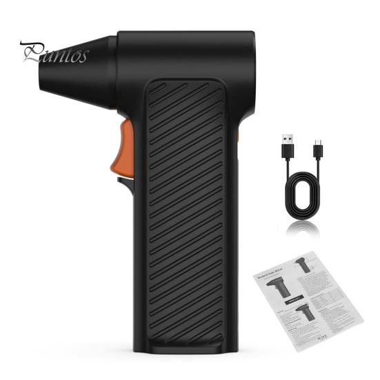 

Воздуходувка 110000 об/мин Регулируемая скорость USB-перезаряжаемый бесщеточный мотор Пылесос Фен Компактный портативный дизайн Очиститель клавиатуры чёрный