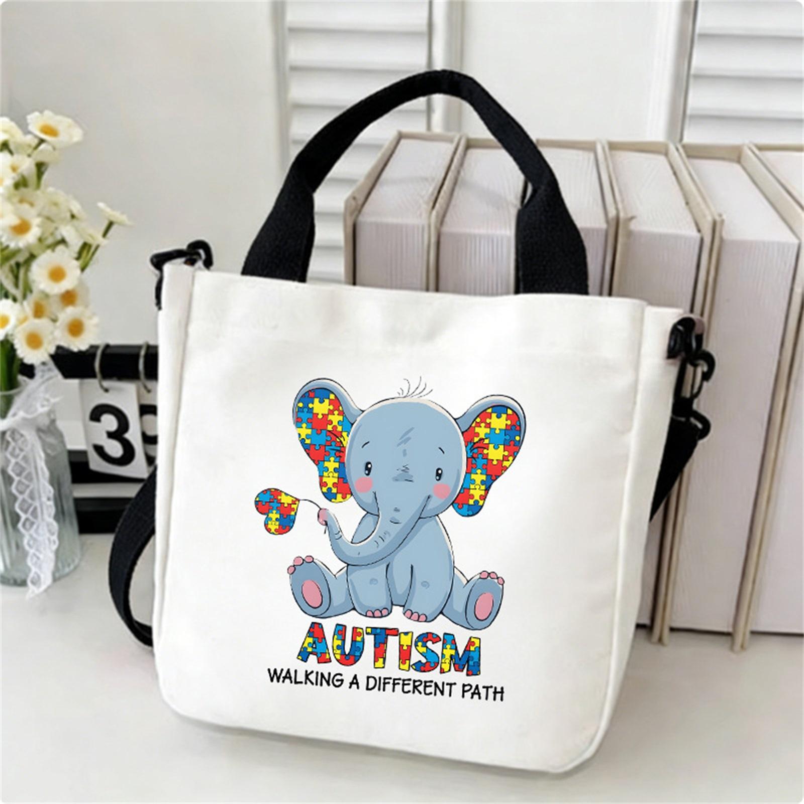 

Fashionable Stylish Comfortable And Casual Canvas Crossbody Bag One Size білий