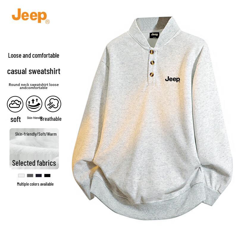 JEEP Men's 2025 Autumn Hooded Pullover Hoodie