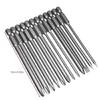 12pcs Slotted Crosses Head Screwdriver Bit Collection Alloys Steel Offering Sandblasted Surfaces with Hexagonal Shank