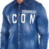 Cămașă denim cu mânecă lungă S79DL0001-S30341 bărbat