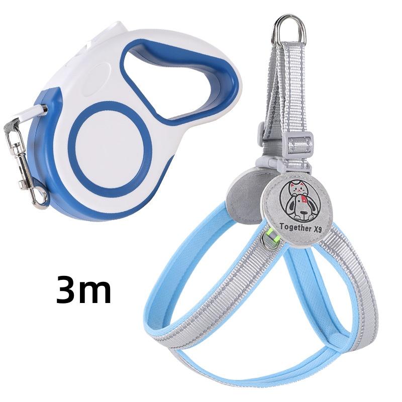 Guinzaglio per animali domestici, imbracatura riflettente, stile gilet, guinzaglio per cani