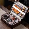 High-grade purple sand portable travel tea set merchandise business gifts can be used to give leadership gifts