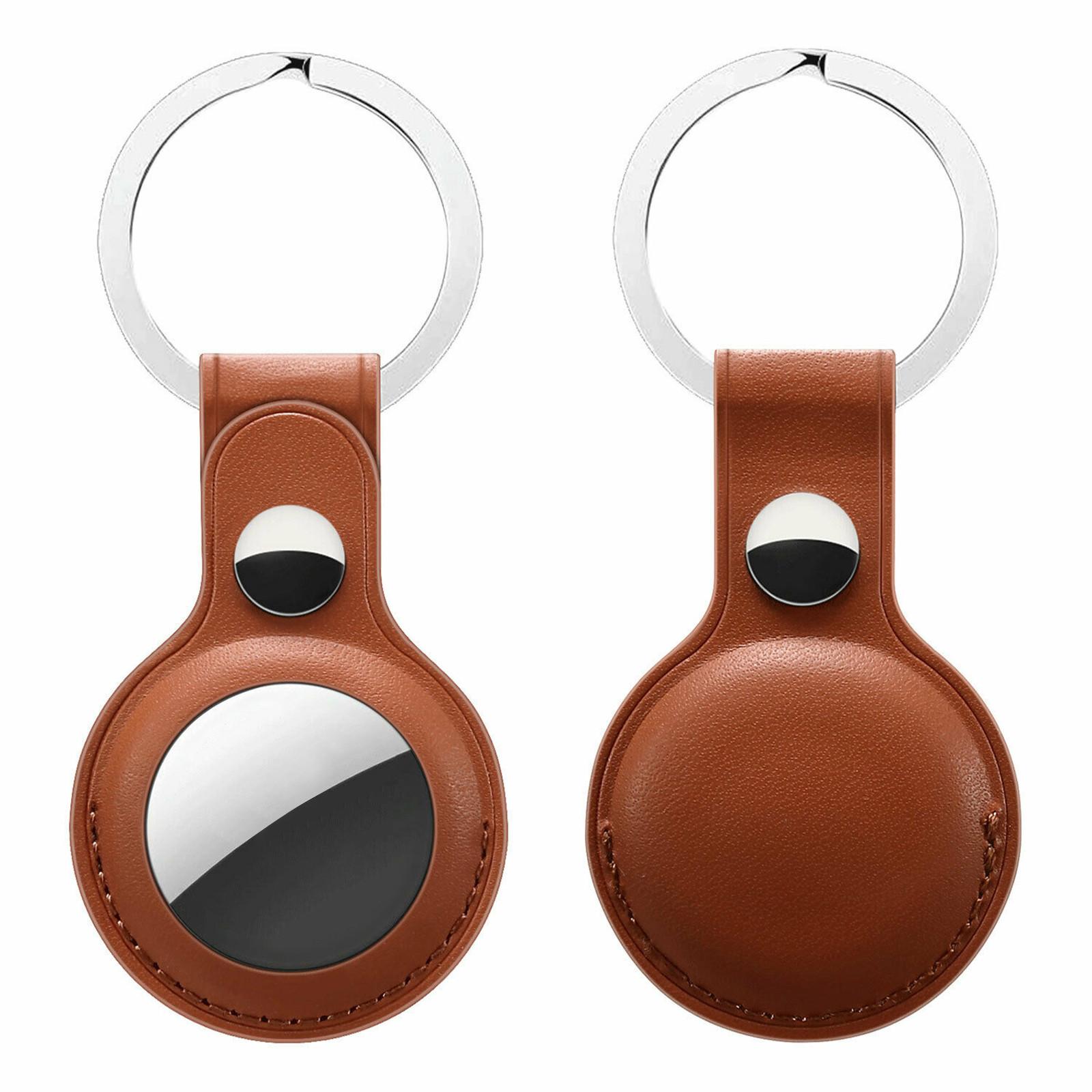 

Кожаный чехол Sagit для AirTag, брелок для ключей AirTags Tracker, кожаный чехол One Size коричневый