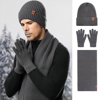 Winter Alpaca Wool Set Hat Scarf Gloves Trio Thermal Cold Weather Gear For Women Riding Outdoor Activities Multi Color Options