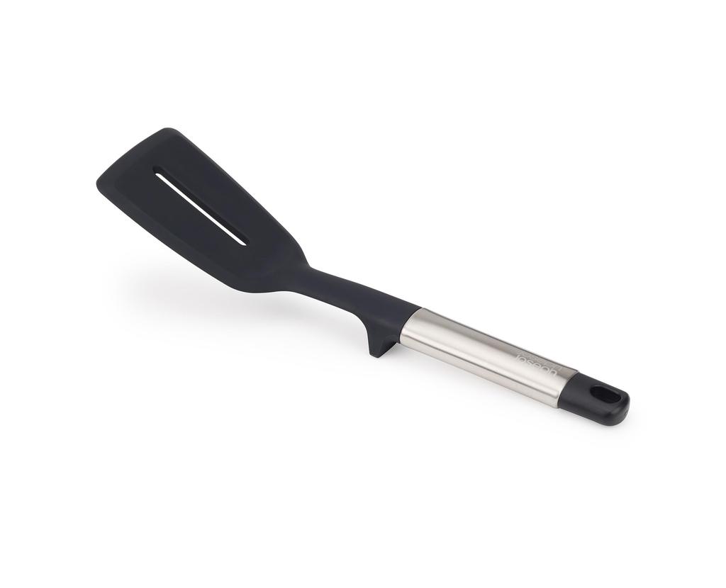 Joseph Joseph Elevate Silicone Slotted Turner, BPA-Free, Heat-Resistant Nonstick Kitchen Tool with Weighted Stainless Steel Handle [Authentic] 10570