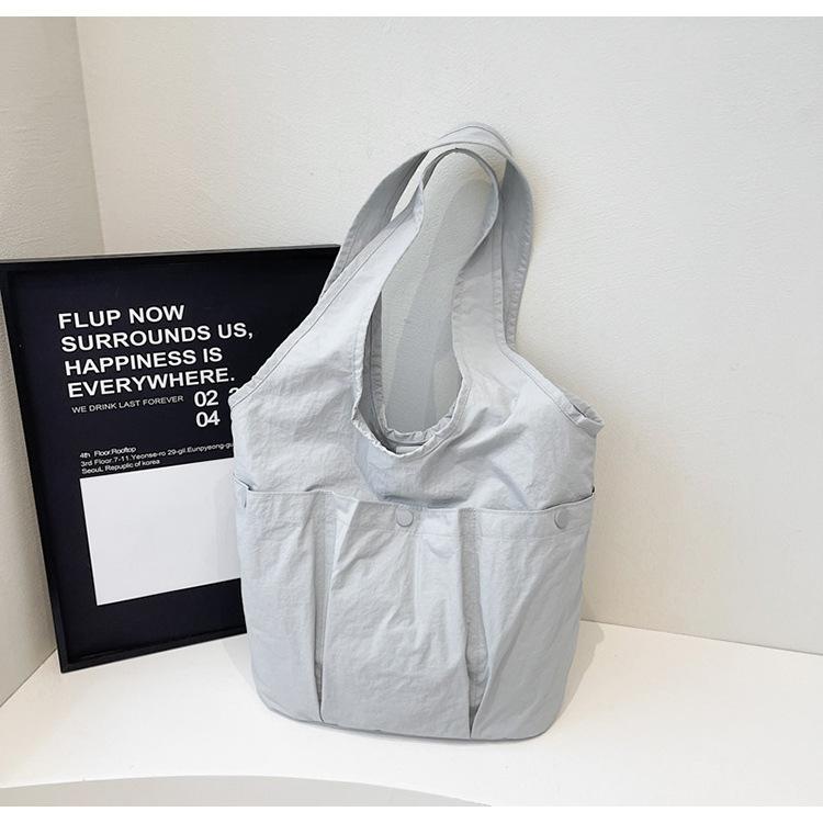 Large Capacity Casual Tote Bag for Women, Pleated Soft and Sticky Armpit Shoulder Bag for Women, Spring Hand-held Shoulder Bag