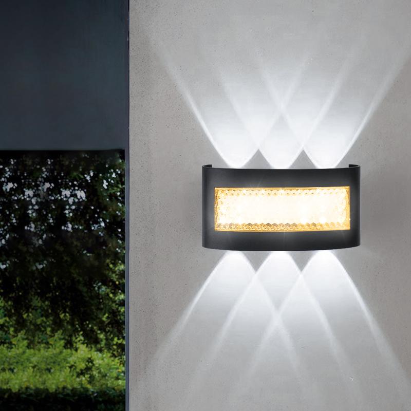 Applique LED da Esterno Giardino Portico Camera da Letto Soggiorno Scala Corridoio Illuminazione Interna Su e Giù Luci da Parete Decorative
