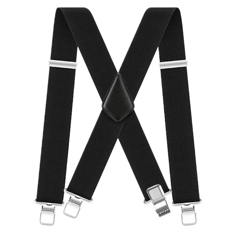 Y-Shaped Adjustable Elastic Suspenders with Strong Clips for Parties