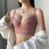 Sexig spets-bh Damer Push Up Bralette Plus Size D E Kupa Sensuella underkläder Samlande Tunn Fancy Underkläder