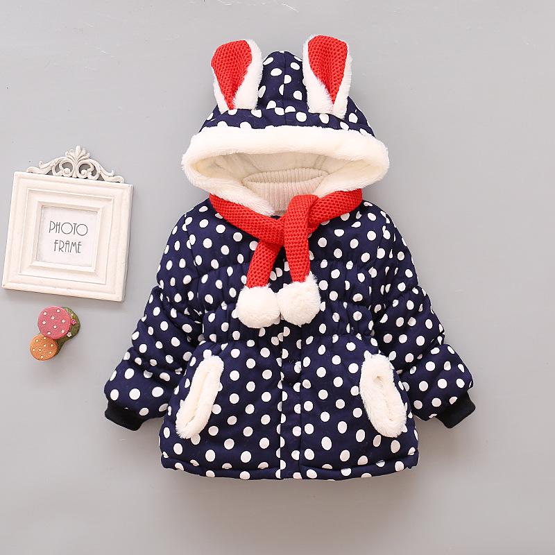 

Autumn and Winter Children s Cotton Padded Clothes Hooded Girls Cotton Padded Clothes Baby Velvet Warm Cotton Coat