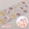 3D Waterproof Semi Cured UV Gel Toe Stickers for Nail Art-Luxurious Style Easy Apply