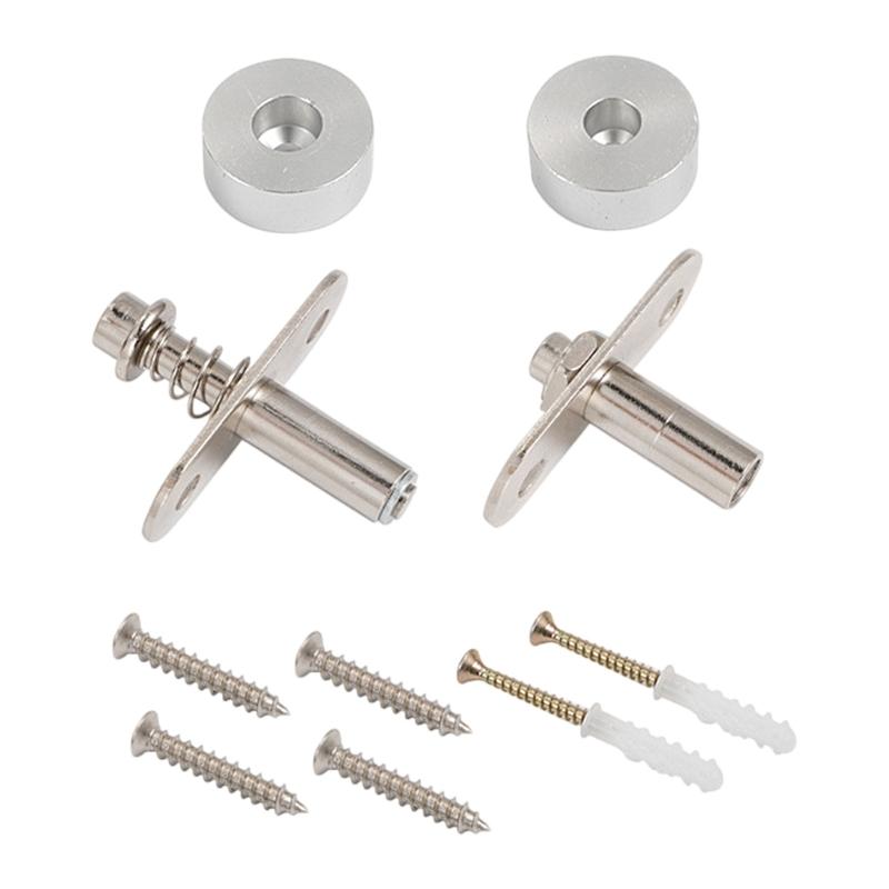 360 Degrees Concealed Pivots Hinge Heavy Duty Rotation Mounting Hardware Adjustable Pivots Door Hinge Easy to Install 1