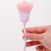 Nail Art Brush Soft Bristles Comfortable Grip Manicure Brush Artificial Fiber Wool Rose Flower Shape Nail Brush Manicure Tool