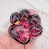 Giocattolo Fidget Squishy a forma di artiglio di gatto con paillettes carino, giocattolo antistress a rimbalzo lento, giocattolo antistress a pizzico, decompressione, zampa di gatto, giocattolo morbido da spremere