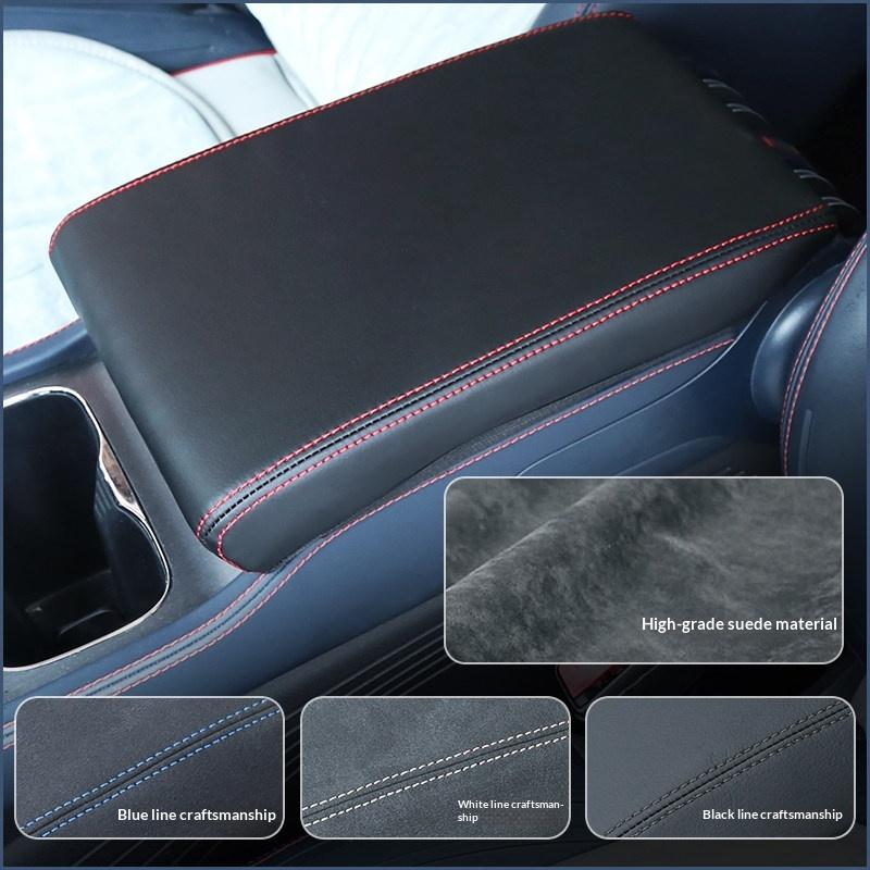 For BYD ATTO3 2022-2025 Car Specialized Central Control Armrest Box Leather Cover Car Interior Modification Supplies Auto