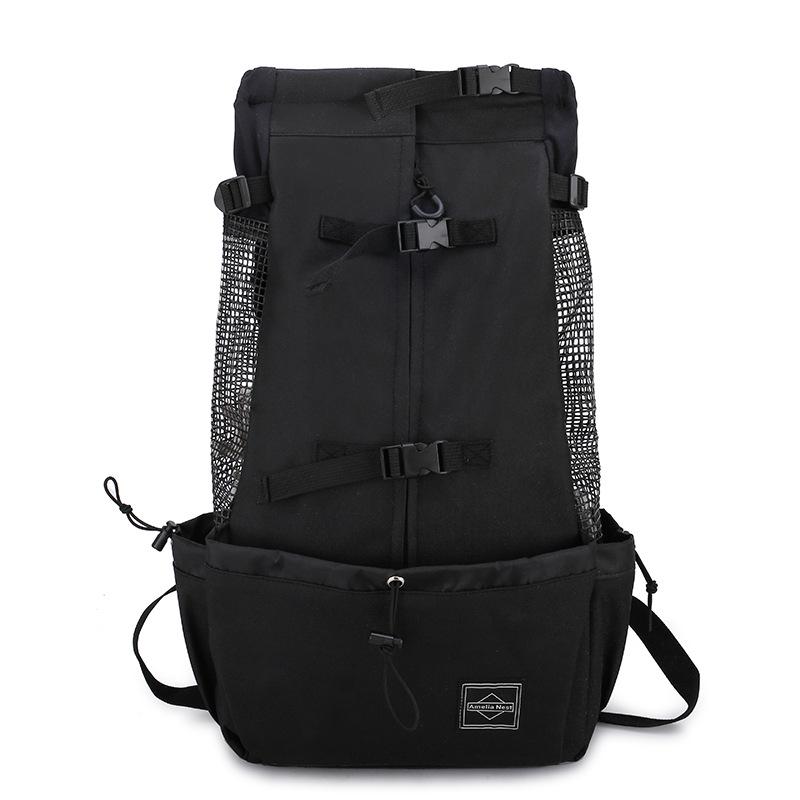 Pet Travel Backpack: Ventilated & Breathable Double Shoulder Bag for Dogs - Perfect for Biking & Shopping