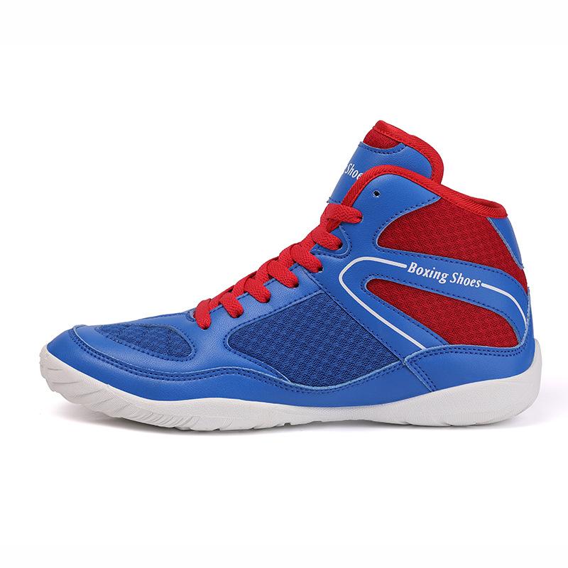 Scarpe Professionali da Pugilato Uomo Sollevamento Pesi High Top Palestra Combattimento Allenamento Adulto Traspiranti Scarpe da Wrestling Stivali Scarpe Sanda