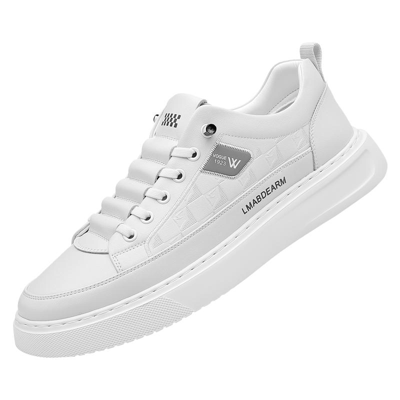 Fashion Fashion Brand Thick Soled Height Increasing Men's Leather Casual Shoes Outdoor Oxford Shoes Versatile Men's Workwear Shoes