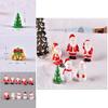Delightful Miniature Christmas Landscape Ornaments With Cute Resin Santa And Snowman