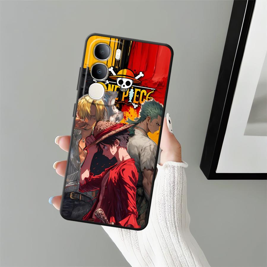 Phone Cover Case for Vivo Y71 Y91 Y75 Y81 V25 V30 Y53S V27 Y51S Y78 Y50 Y95 V21E V23 V29 Y52S Y93 Anime Luffy Zoro