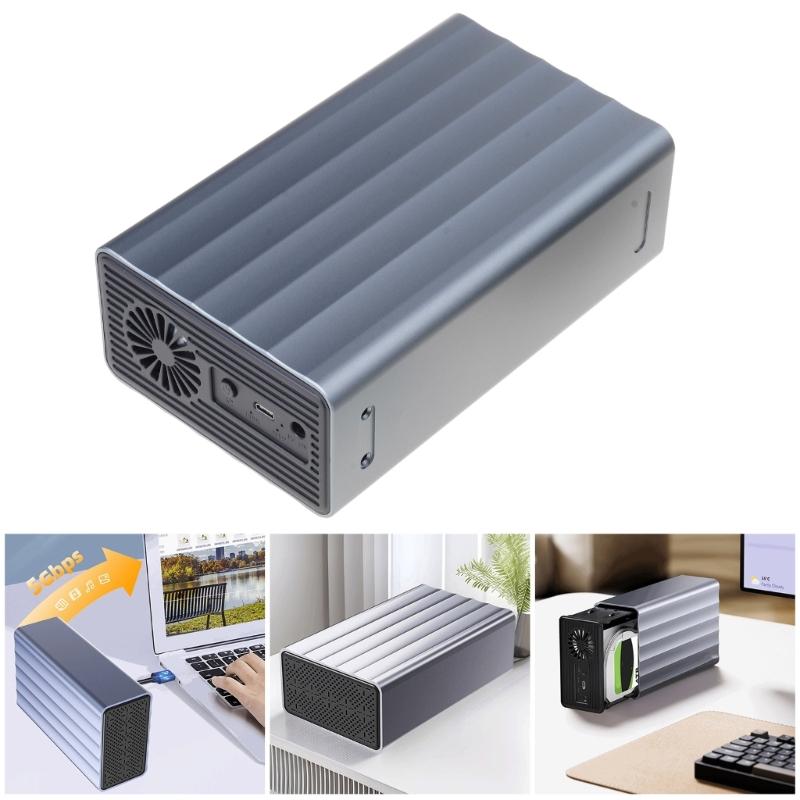 56TB Hochkapazitäts Festplatten-Kopierstation für HDDs Für 2,5-Zoll 3,5-Zoll Laufwerke und TypC 3.1 5Gbps Verbindung