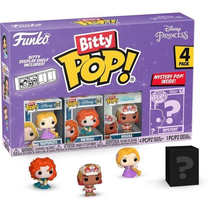 Figurines - Disney - Princess Cinderella - Pack de 4 - Vinyle - 2,5 cm