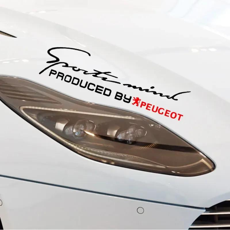 Car Reflective Headlight Eyebrow Decoration Sticker Decal For Peugeot 206 307 308 3008 207 208 407 508 2008 107 106 Accessories