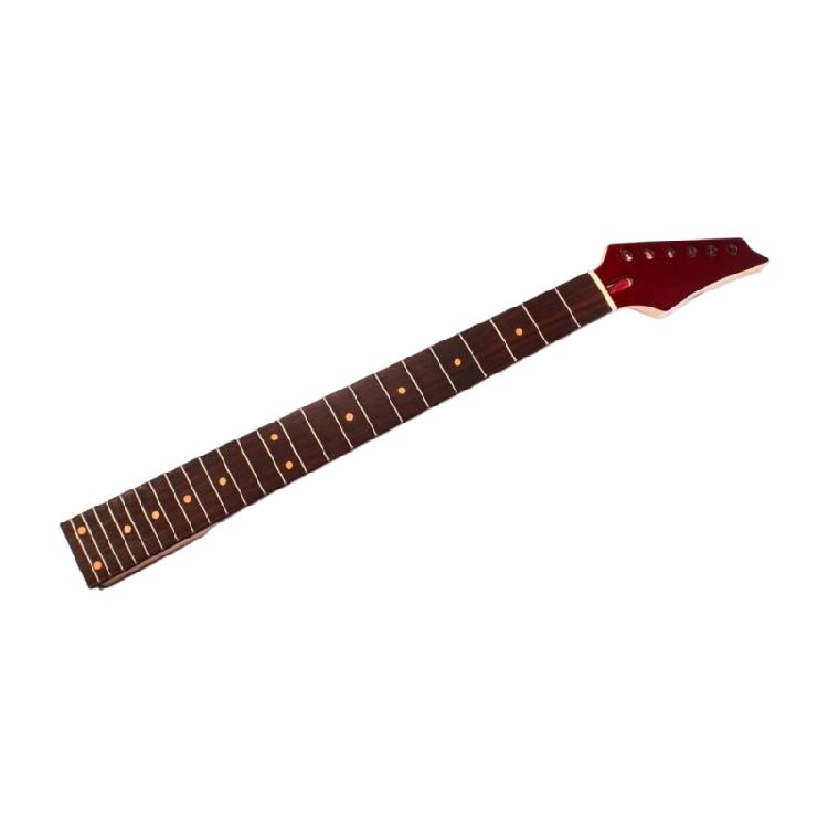 

Wood Electric Guitar Neck with Fretboard 24 Frets Guitar Necks Replacement Electric Guitar Accessories Enduring красный