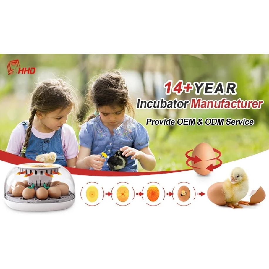 Egg Fully Automatic Incubator, 140W Digital Poultry Hatcher with Auto Turning, 98% Hatch Rate for Chicken Duck Quail Goose