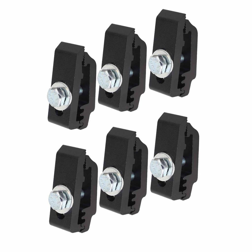 6pcs Truck Bed Cover Clamps 1112514 Aluminum Low Pro Truck Cap Mounting Clamps for Most Truck Beds