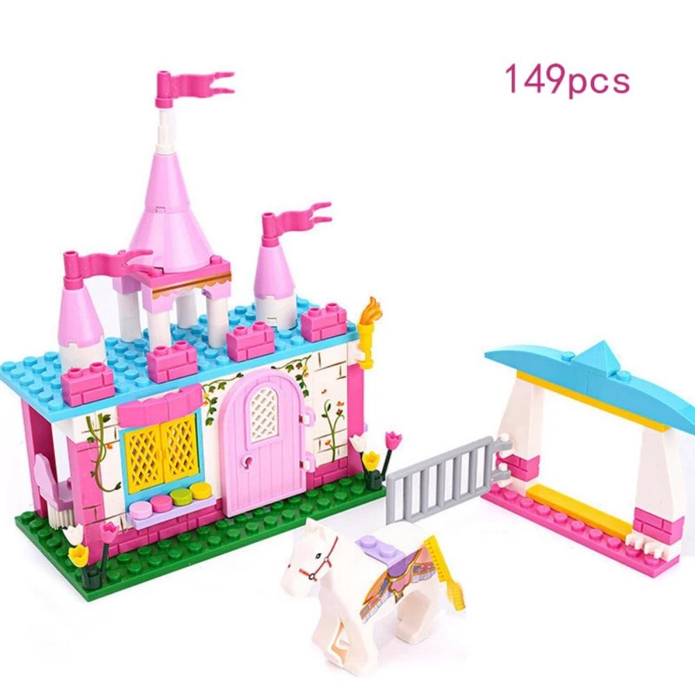 Mini Shop Market Street View Sets Model Building Blocks Hamburger Restaurant Retail Store Creative Architecture Friend Girl City