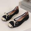 Fashion Fashion New Butterfly-knot Daily Flats Women 2024 Hot Sale Ladies Shoes Slip-on Women's Flats New Color Matching Flat Low Heels