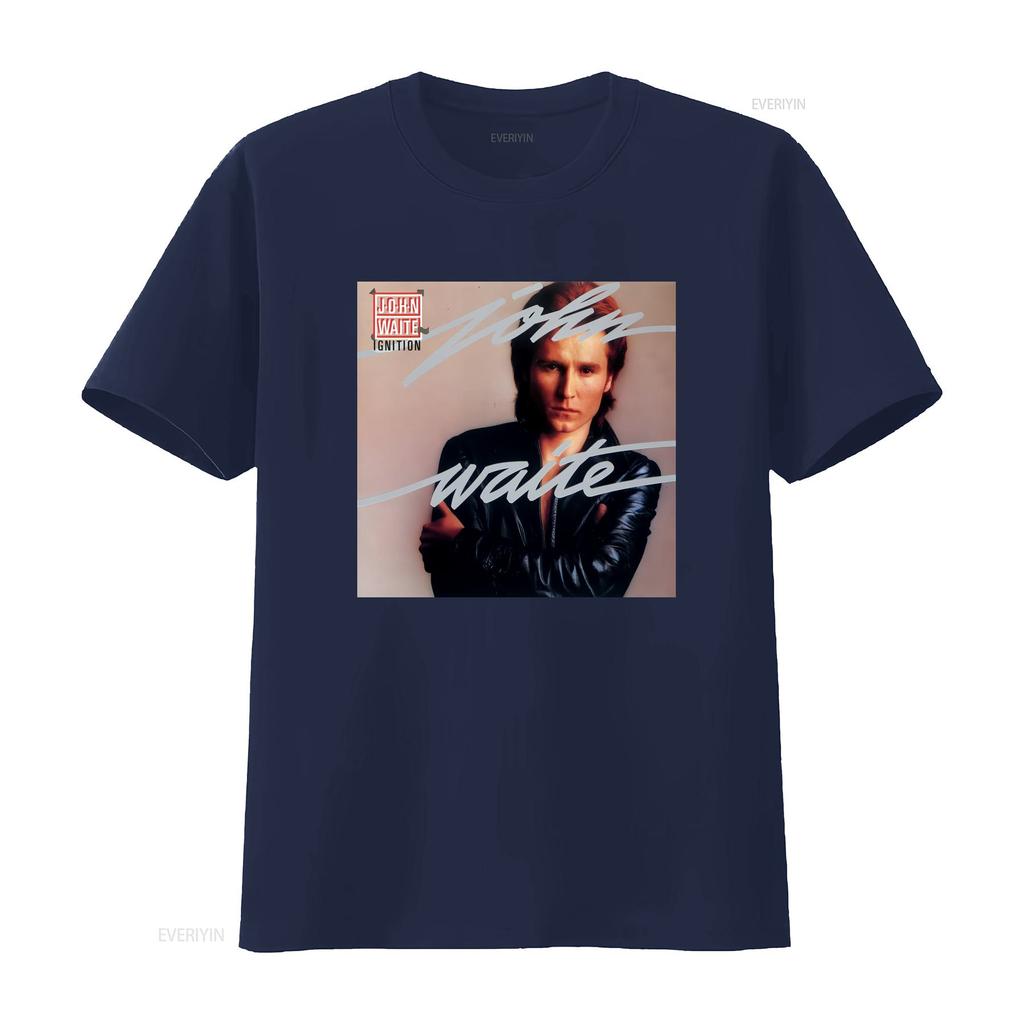 John Waite Album Cover T Shirt Black Size S 5XL COTTON HE97 Vintage Washed Designer Clothes Breathable Comfortable Streetwear