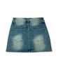 Bonseullipi Vintage Wash Cargo Skirt (Blue)