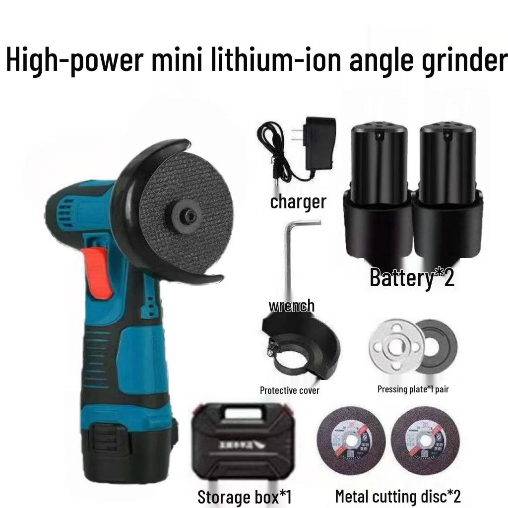High-Power Multifunctional Mini Angle Grinder and Polisher with Lithium Battery