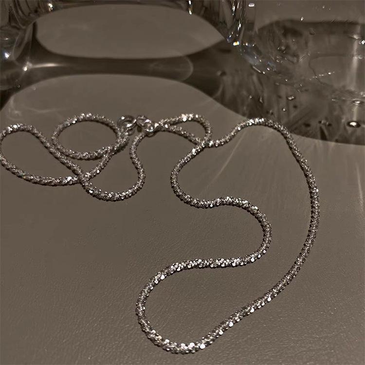 

Korean Versatile Neck Chain Collarbone Chain French Retro Water Drop Zircon Freshwater Pearl Necklace