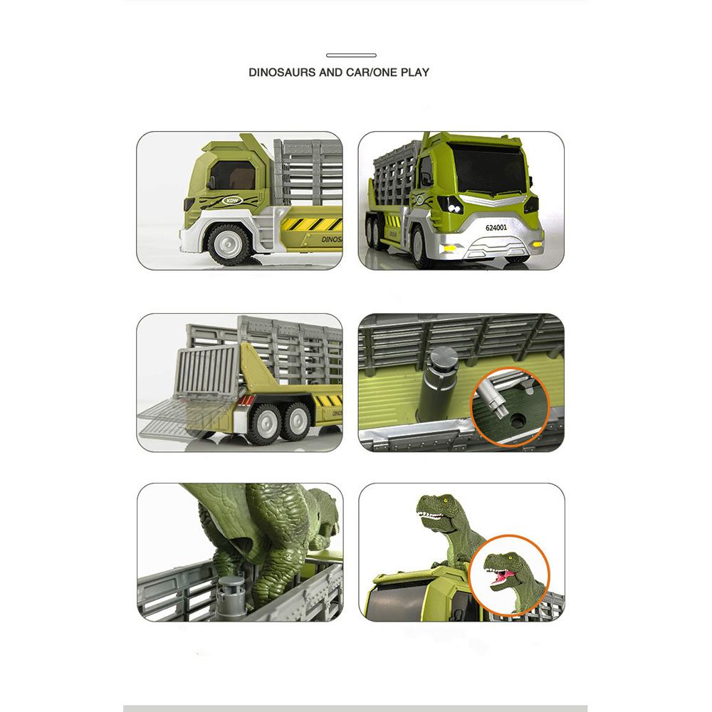 Set Giocattoli Camion E Auto Da Corsa In Scala 1:55 – 2 Pezzi In Lega Con Rampa Retrattile, Regalo Per Bambini