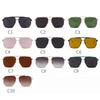 Retro Metal Oversized Square Polarized Sunglasses for Women Men Vintage Classic G15 Green Pilot Sun Glasses UV400 Shades SZ50