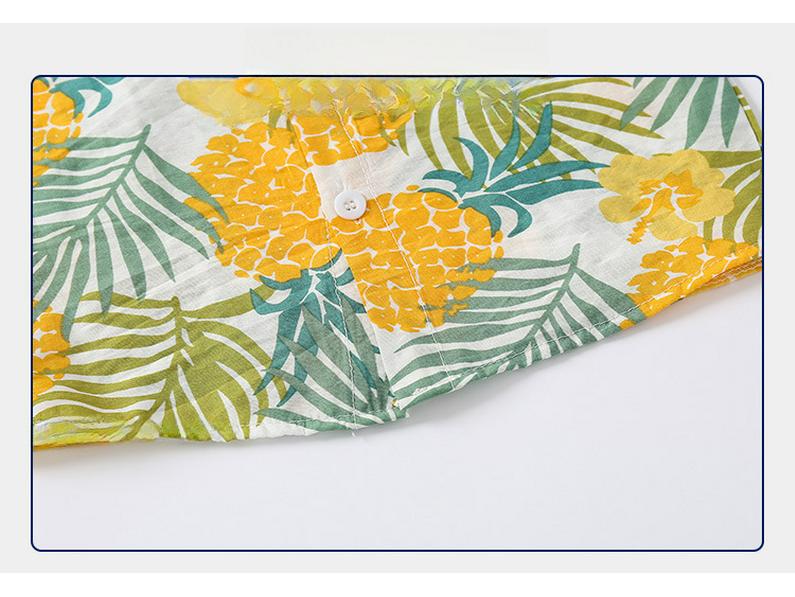 Boys' Summer Hawaiian Short-Sleeve Soft Shirts - Casual Kids' Shirts