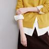 Cardigan Polo Tricoté Rétro pour Femme Chuyu