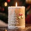 Christmas Candle Mould Silicone Molds Ornament Molds Castings Molds Snowflake Cylinder Plasters Molds Craft Supplies