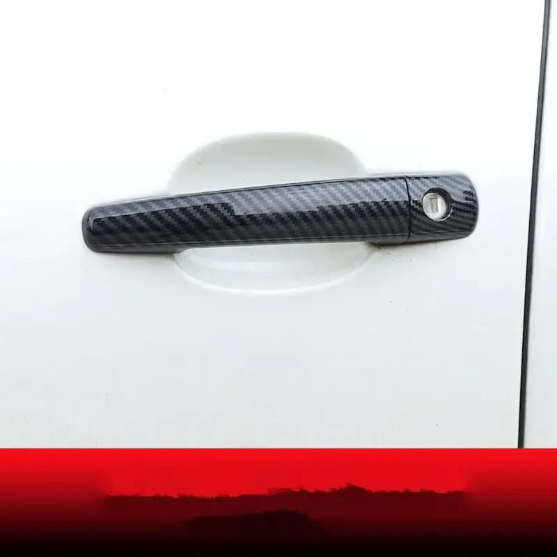For Citroen Jumpy Dispatch 2007-2015 Chrome Carbon Fiber Car Door Handles Cover Trim Styling Stickers Auto Accessories