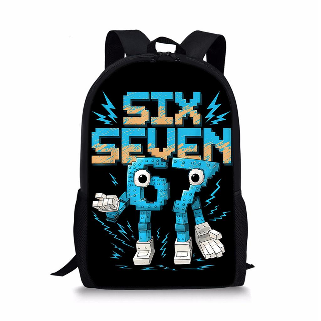 Beliebte jugendliche 67 sechs sieben Schüler Schultaschen Notizbuch Rucksäcke 3D-gedruckte Oxford Wasserdichte Jungen/Mädchen Reise-Taschen