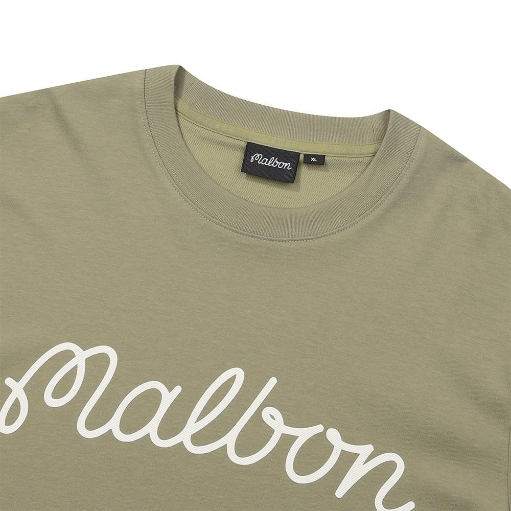 MALBON GOLF Malbon Script Uni Round T-Shirt Khaki