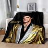Rock Roll Legend Elvis Blanket Soft Warm Cozy Great for Couch Chair Picnics All-Season Use Playful Design Best Holiday Gift for Friends Family