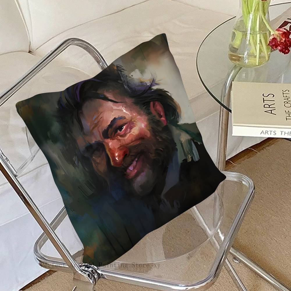 1pc D-Disco Elysium Game Pillow Case Fashion Square Pillowcase Bedroom Sofa Room Ins Decoration Leisure
