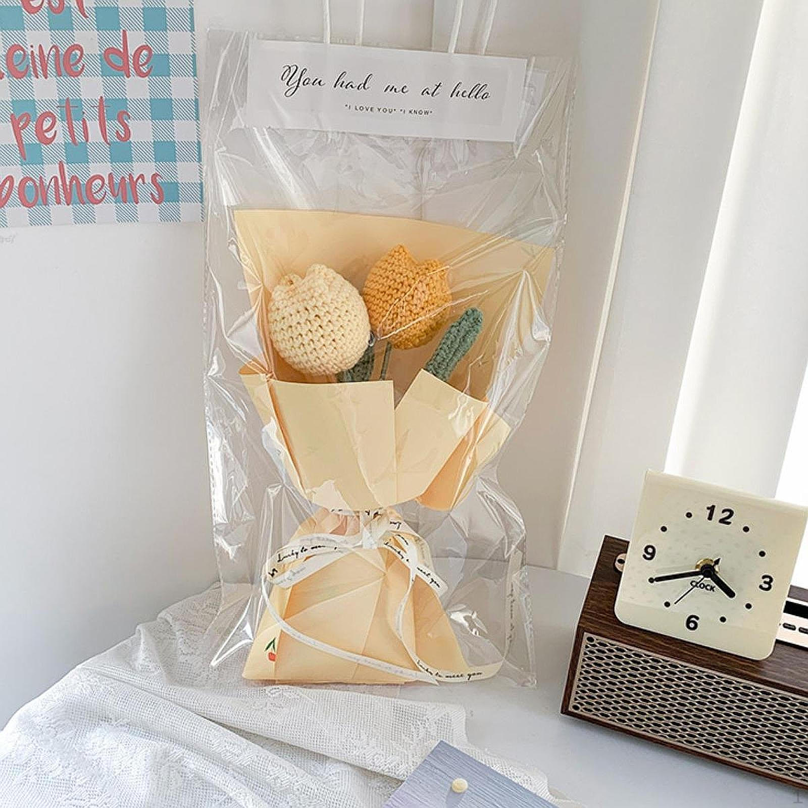 

Crochet Bouquet ,Handmade Knitted ,Artificial Flowers ,Preserved Flower, for Mother Day