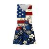 Women's Fashionable Casual Independence Day Print Dress