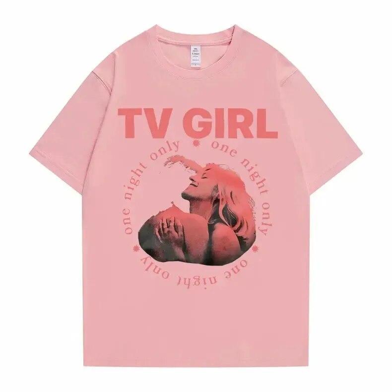 Cults TV Girl One Night Only Graphic Print Tshirt Vintage Tee Trend Unisex Women Oversized T Shirt Cotton Tops 2024 T-shirt Clothes